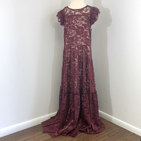 Joyfolie Other - JOYFOLIE dress. ANGIE dress in burgundy. Size 12